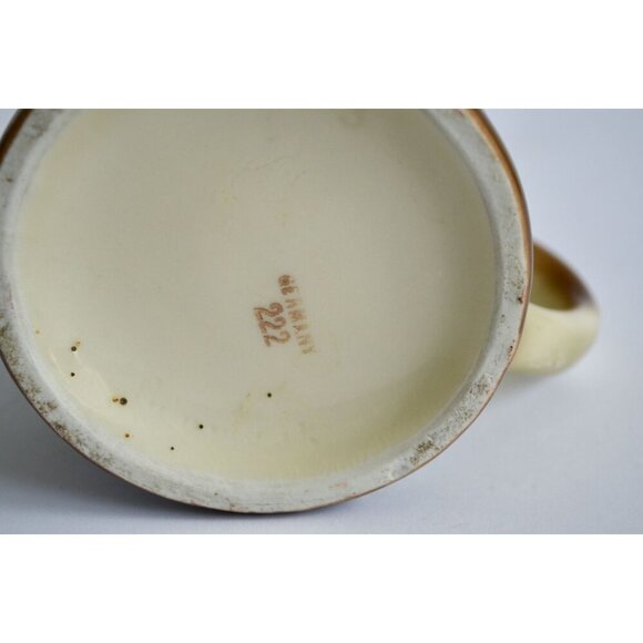 Vintage German Monk Playing Violin Shaving Mug Ceramic Chipped Germany - Picture 8 of 8